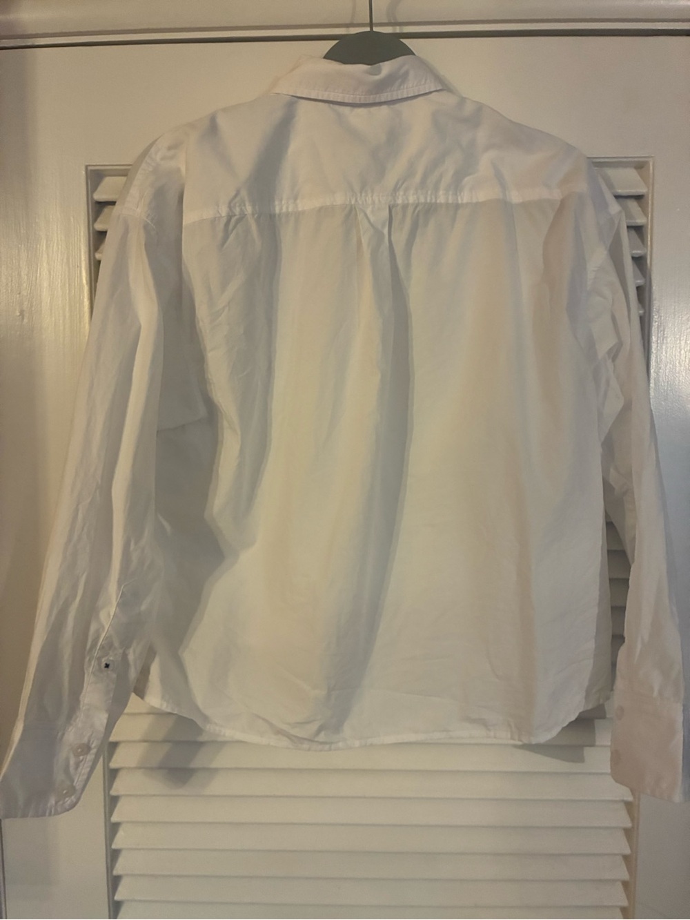 J.Crew cotton poplin cropped White Button-Down shirt - Picture 4 of 6